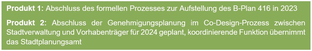 Geplante Produkte bzw. Ergebnisse des Arbeitspakets 1.